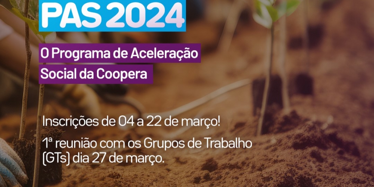 COOPERA lança Programa de Aceleração Social - PAS
