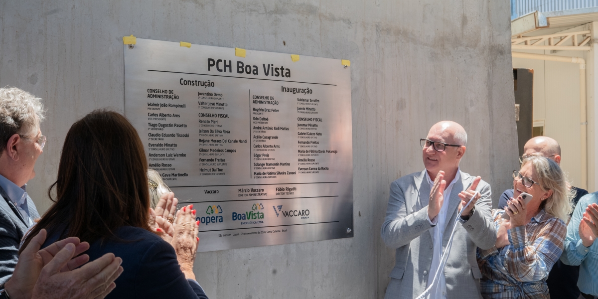 Inauguração da Pequena Central Hidrelétrica (PCH) Boa Vista marca avanço na sustentabilidade energética da Serra Catarinense