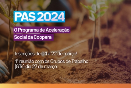 COOPERA lança Programa de Aceleração Social - PAS
