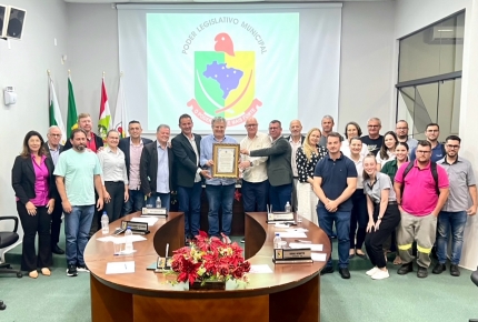 Coopera recebe homenagens da Câmara de Vereadores de Forquilhinha