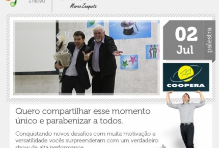 Cooperativismo: Mágico Marco Zanqueta deu um show de diversão e informação